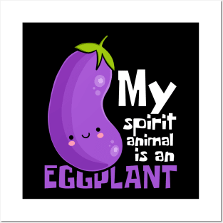 Eggplant Essence: My Unique Spirit Vegetable Posters and Art